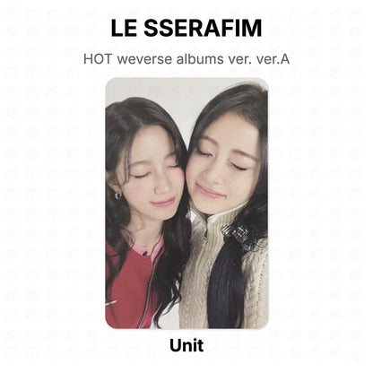 LE SSERAFIM HOT weverse albums ver. ver.A Official Photocard