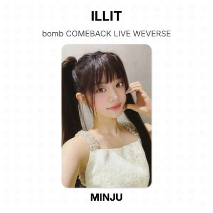 ILLIT bomb COMEBACK LIVE WEVERSE Official Photocard