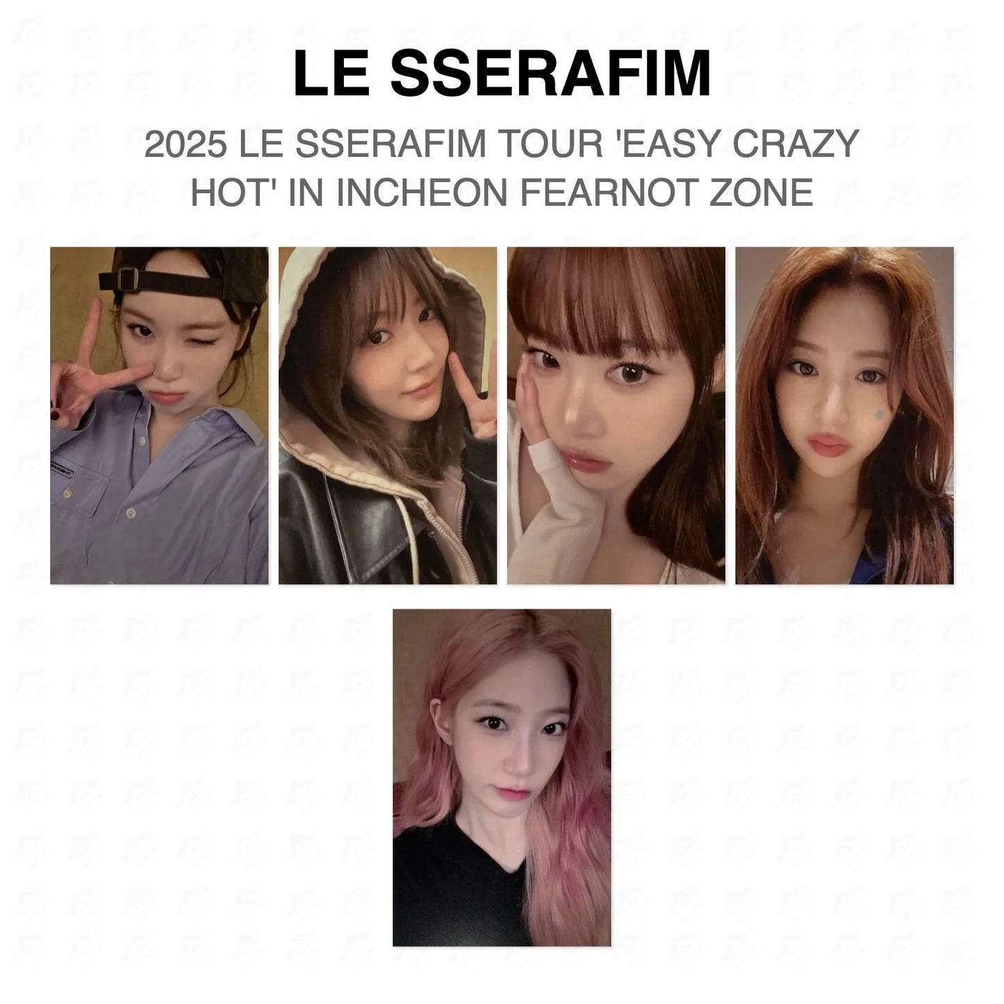 LE SSERAFIM 2025 LE SSERAFIM TOUR 'EASY CRAZY HOT' IN INCHEON FEARNOT ZONE Official Photocard