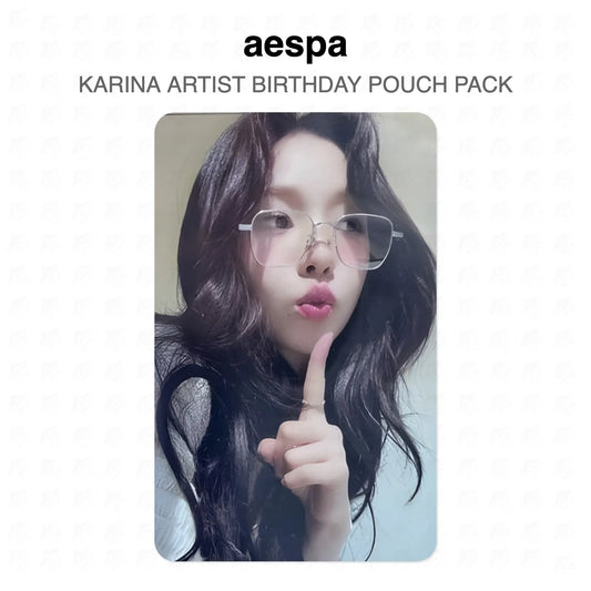 aespa KARINA ARTIST BIRTHDAY POUCH PACK Official Photocard