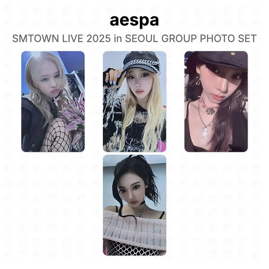 aespa SMTOWN LIVE 2025 in SEOUL GROUP PHOTO SET Official Photocard