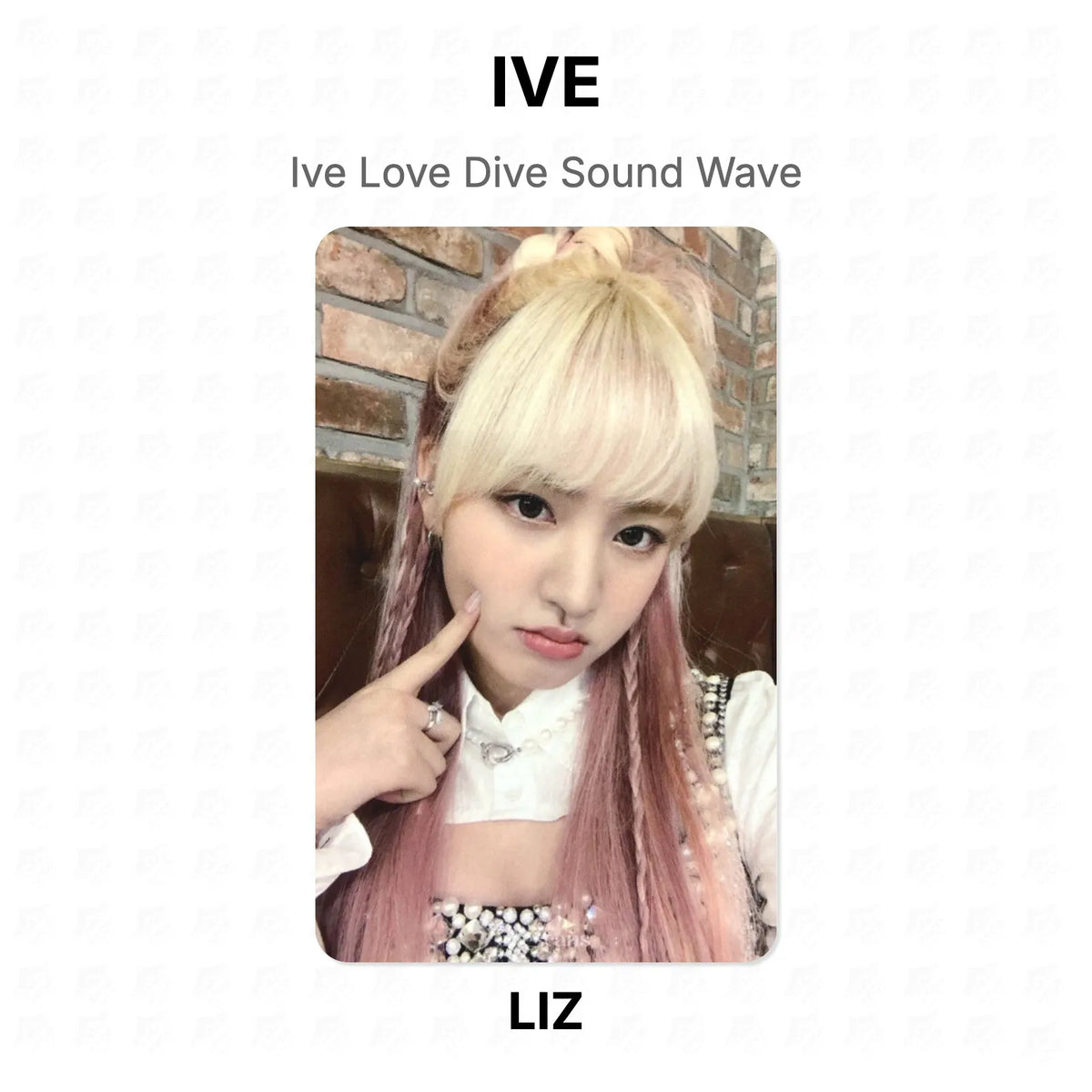 IVE Love Dive Sound Wave Official Photocard