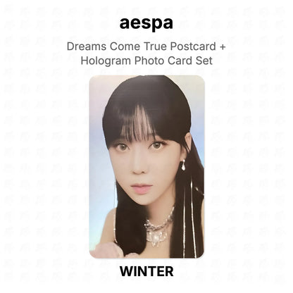 aespa Dreams Come True Postcard + Hologram Photo Card Set Official Photocard