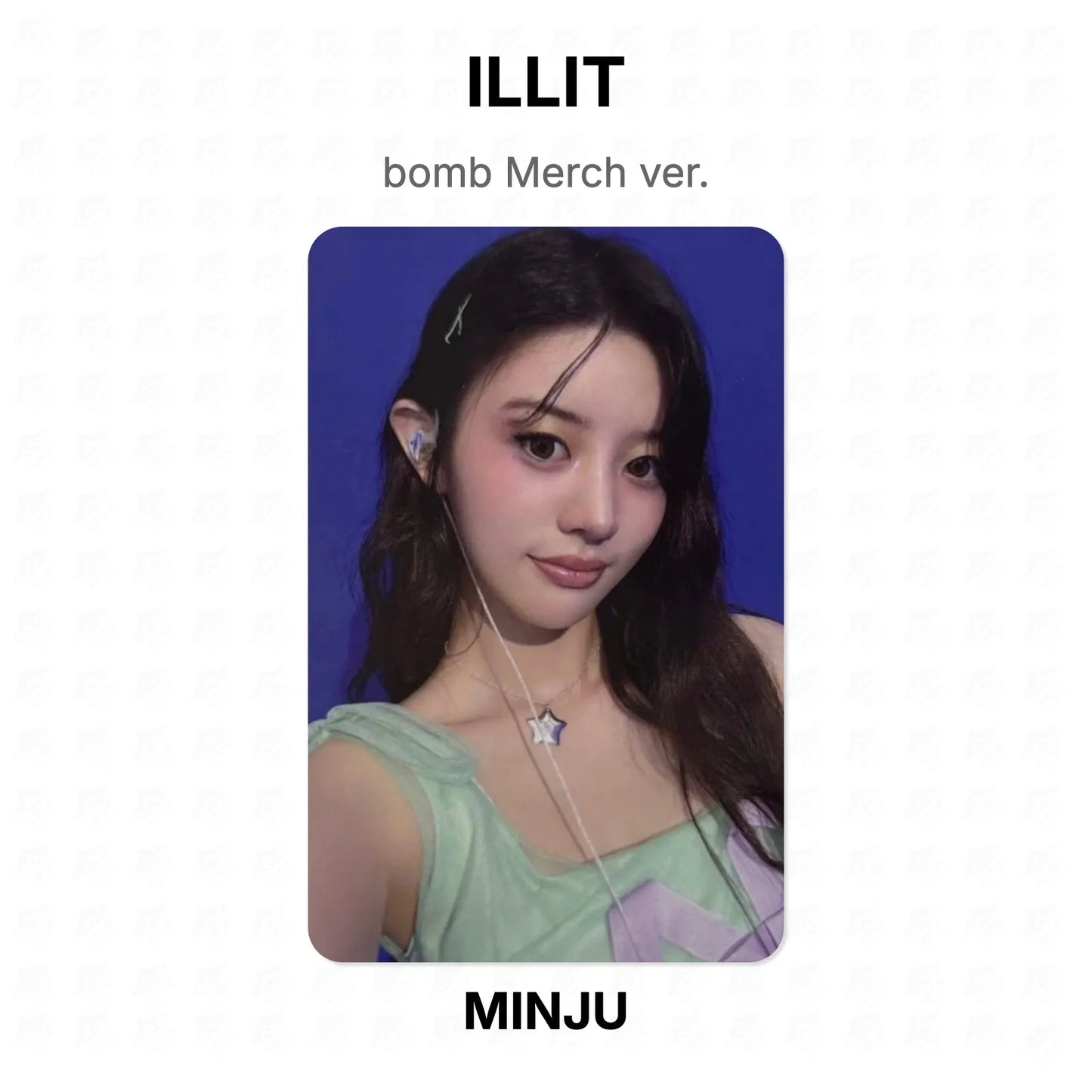 ILLIT bomb Merch ver. Official Photocard