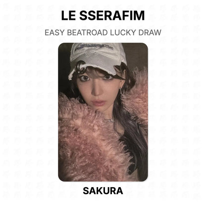 LE SSERAFIM EASY BEATROAD LUCKY DRAW Official Photocard