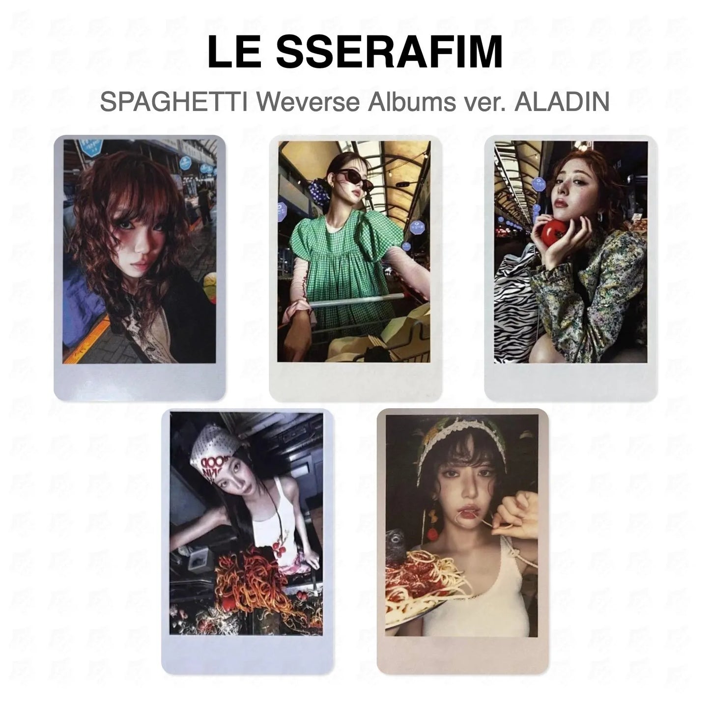 LE SSERAFIM SPAGHETTI Weverse Albums ver. ALADIN Official Photocard