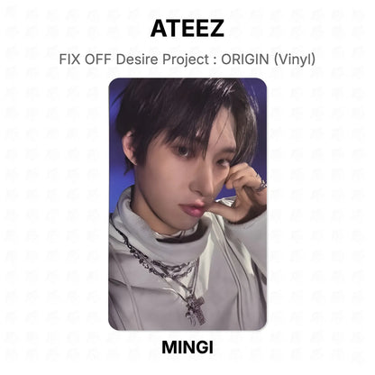 ATEEZ FIX OFF Desire Project : ORIGIN (Vinyl) Official Photocard