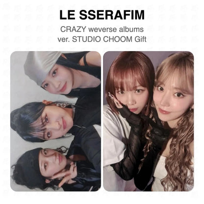 LE SSERAFIM CRAZY weverse albums ver. STUDIO CHOOM Gift Official Photocard