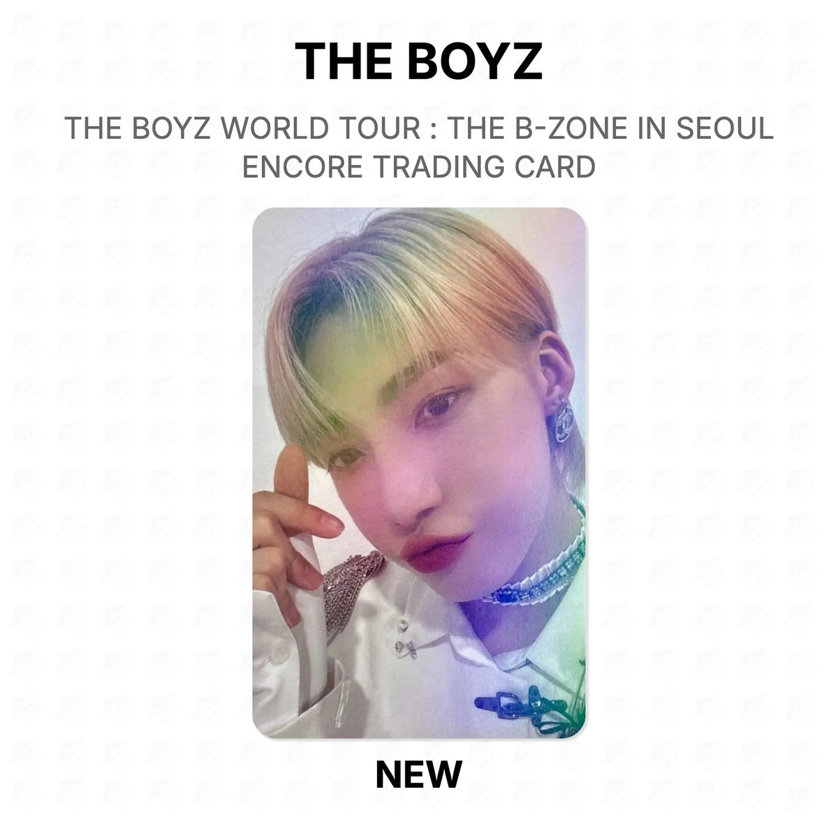 THE BOYZ WORLD TOUR : THE B-ZONE IN SEOUL ENCORE TRADING CARD Official Photocard