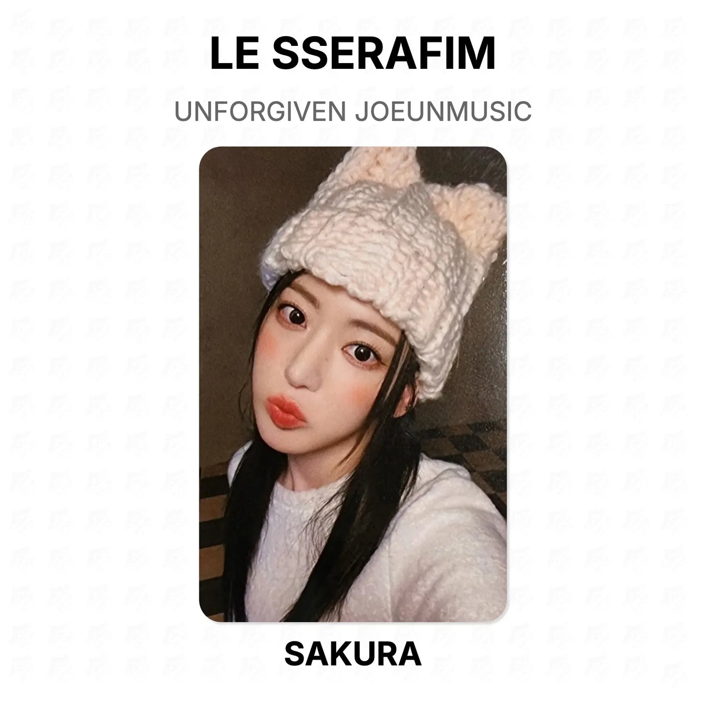 LE SSERAFIM UNFORGIVEN JOEUNMUSIC Official Photocard