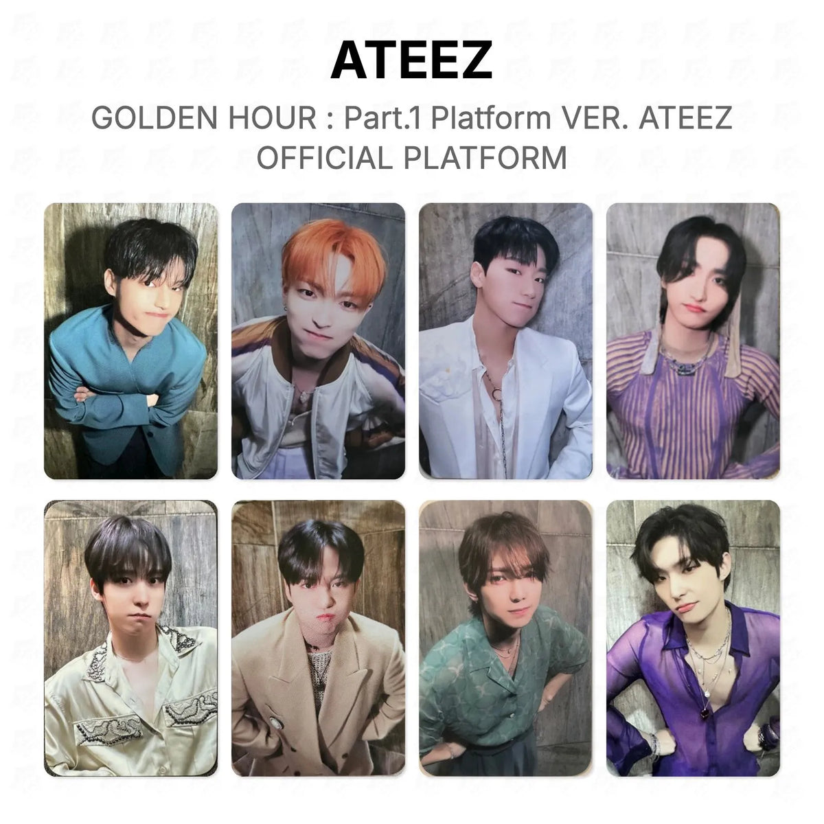 ATEEZ GOLDEN HOUR : Part.1 Platform VER. ATEEZ OFFICIAL PLATFORM Official Photocard