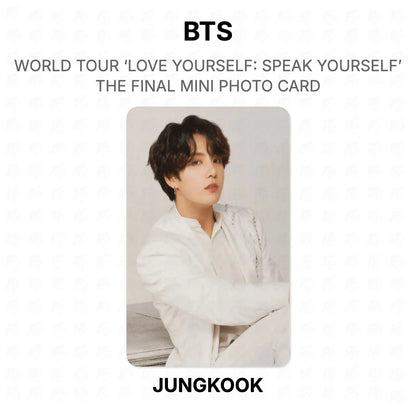 BTS WORLD TOUR ‘LOVE YOURSELF: SPEAK YOURSELF’ THE FINAL MINI PHOTO CARD photocard oficial