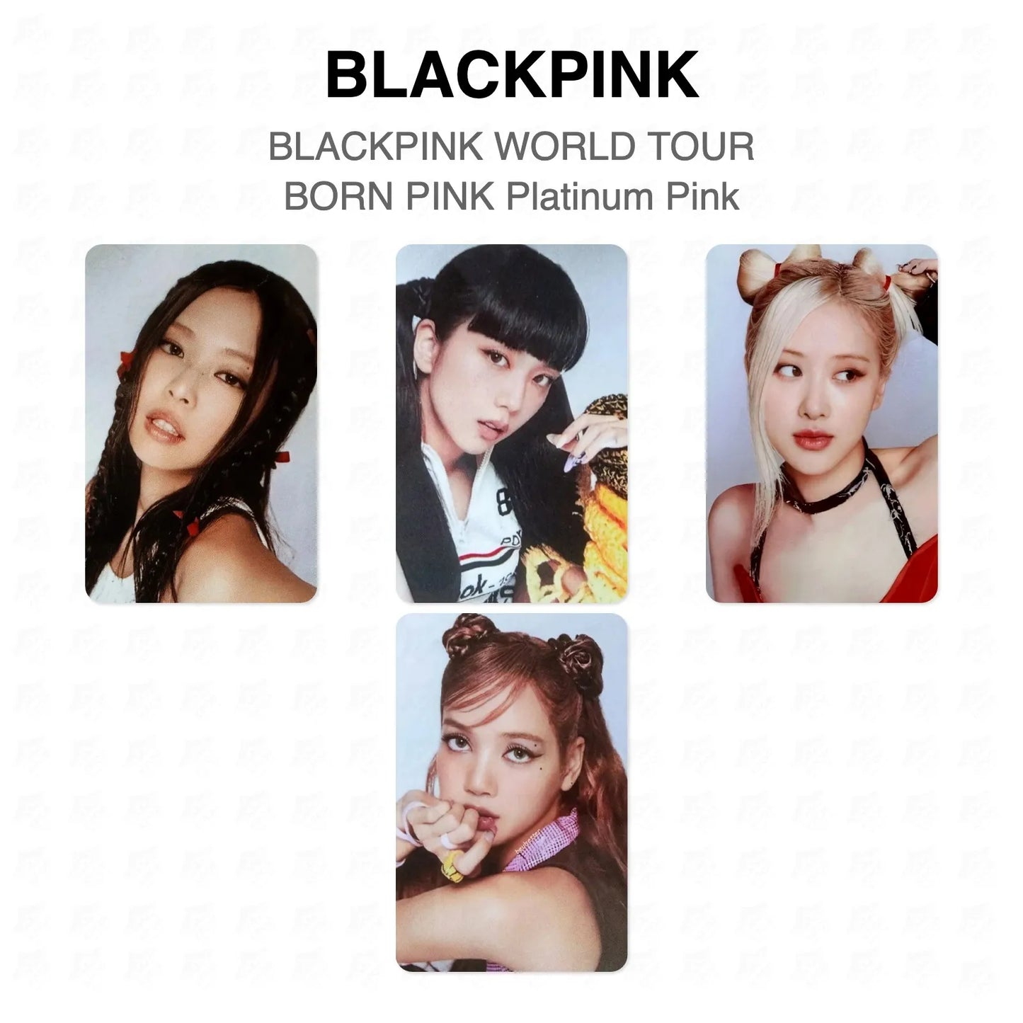 BLACKPINK WORLD TOUR BORN PINK Platinum Pink Official Photocard