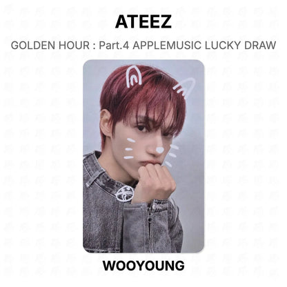 ATEEZ GOLDEN HOUR : Part.4 APPLEMUSIC LUCKY DRAW Official Photocard
