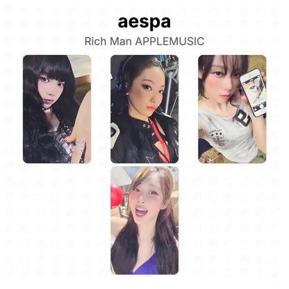 aespa Rich Man APPLEMUSIC Official Photocard