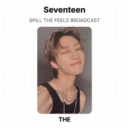 Seventeen SPILL THE FEELS BROADCAST Official Photocard