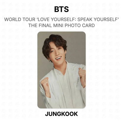 BTS WORLD TOUR ‘LOVE YOURSELF: SPEAK YOURSELF’ THE FINAL MINI PHOTO CARD photocard oficial