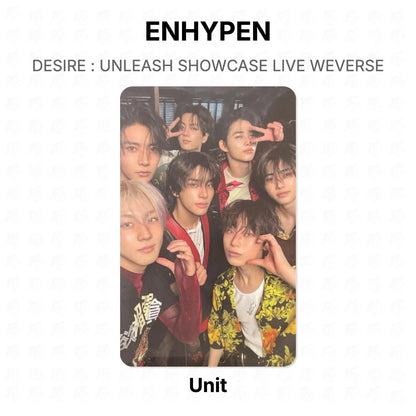 ENHYPEN DESIRE : UNLEASH SHOWCASE LIVE WEVERSE Official Photocard