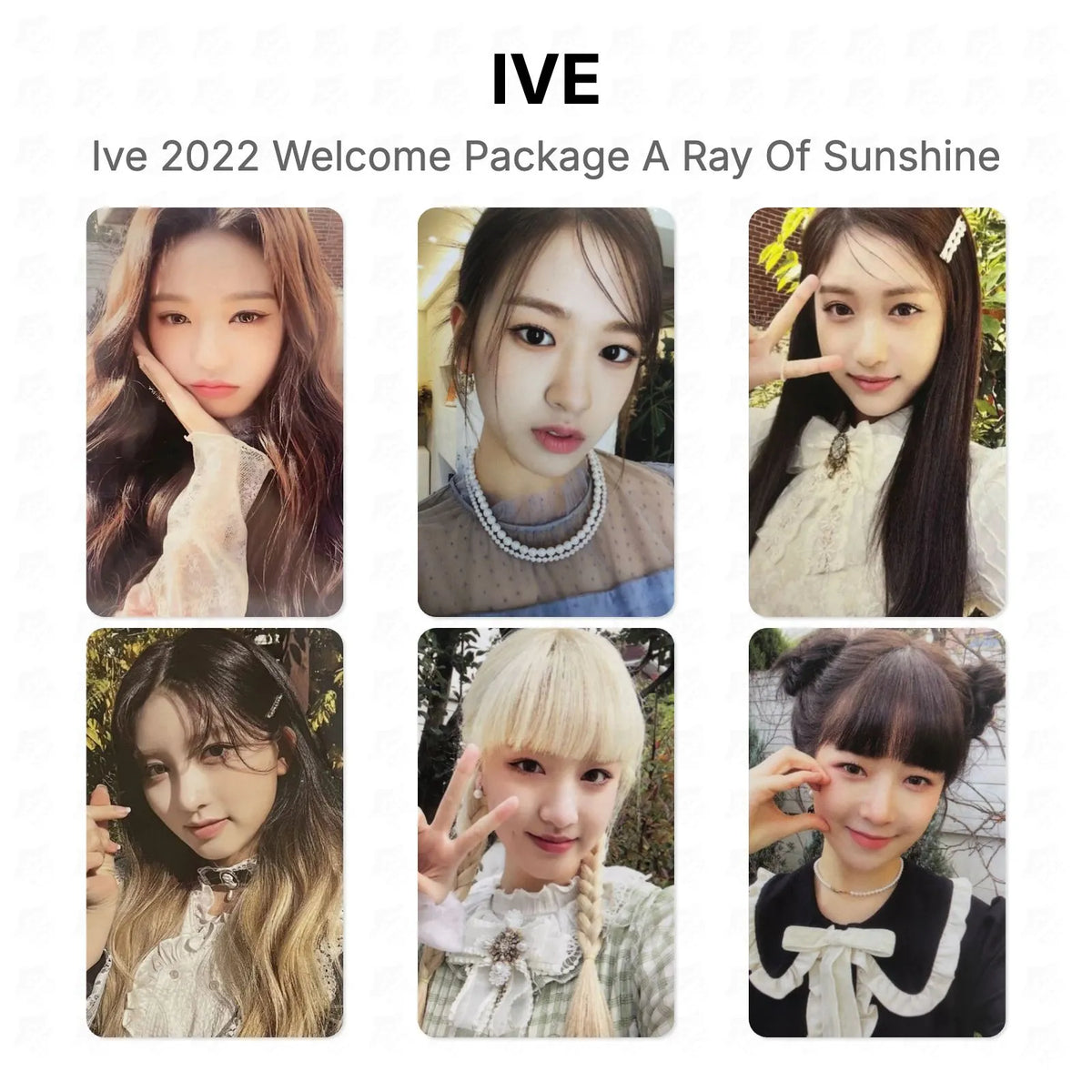 IVE 2022 Welcome Package A Ray Of Sunshine Official Photocard