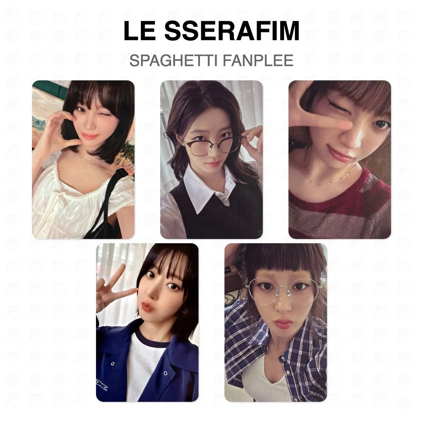 LE SSERAFIM SPAGHETTI FANPLEE Official Photocard