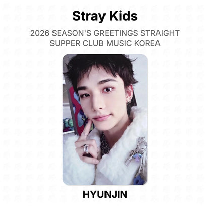 Stray Kids 2026 SEASON'S GREETINGS STRAIGHT SUPPER CLUB MUSIC KOREA Official Photocard