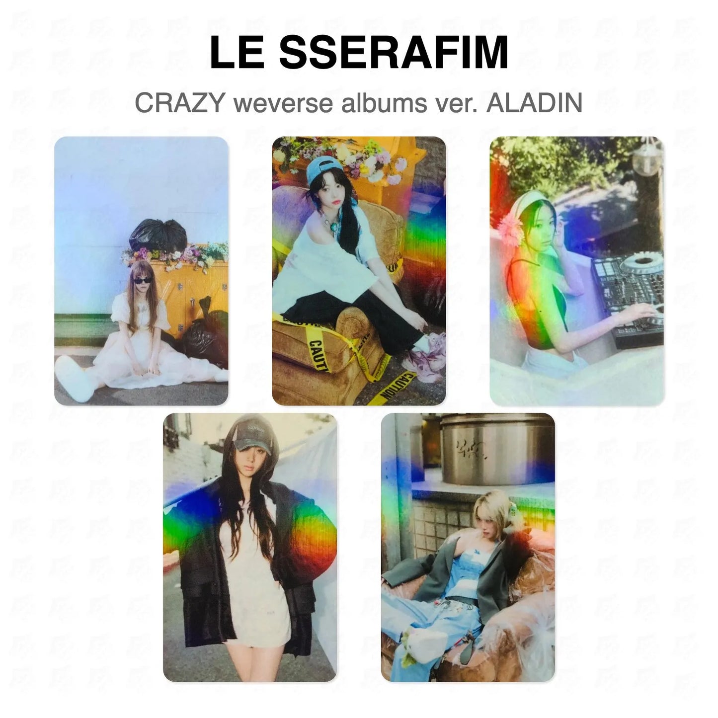 LE SSERAFIM CRAZY weverse albums ver. ALADIN Official Photocard