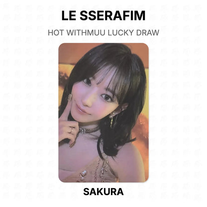 LE SSERAFIM HOT WITHMUU LUCKY DRAW Official Photocard
