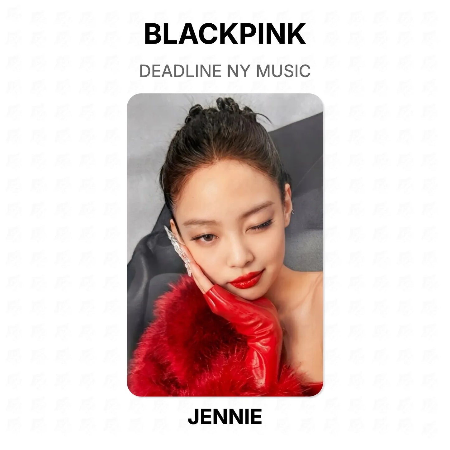 BLACKPINK DEADLINE NY MUSIC Official Photocard