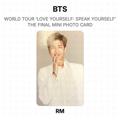 BTS WORLD TOUR ‘LOVE YOURSELF: SPEAK YOURSELF’ THE FINAL MINI PHOTO CARD photocard oficial