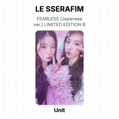 LE SSERAFIM FEARLESS (Japanese ver.) LIMITED EDITION B Official Photocard