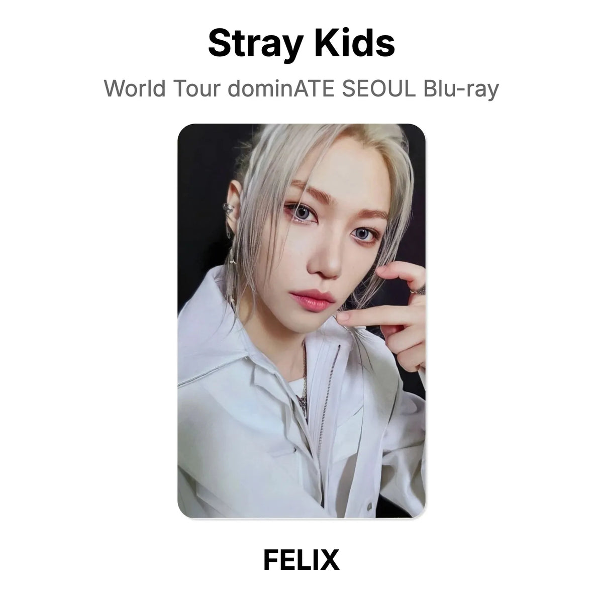 Stray Kids World Tour dominATE SEOUL Blu-ray 官方小卡