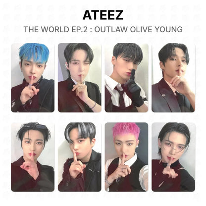 ATEEZ THE WORLD EP.2 : OUTLAW OLIVE YOUNG Official Photocard
