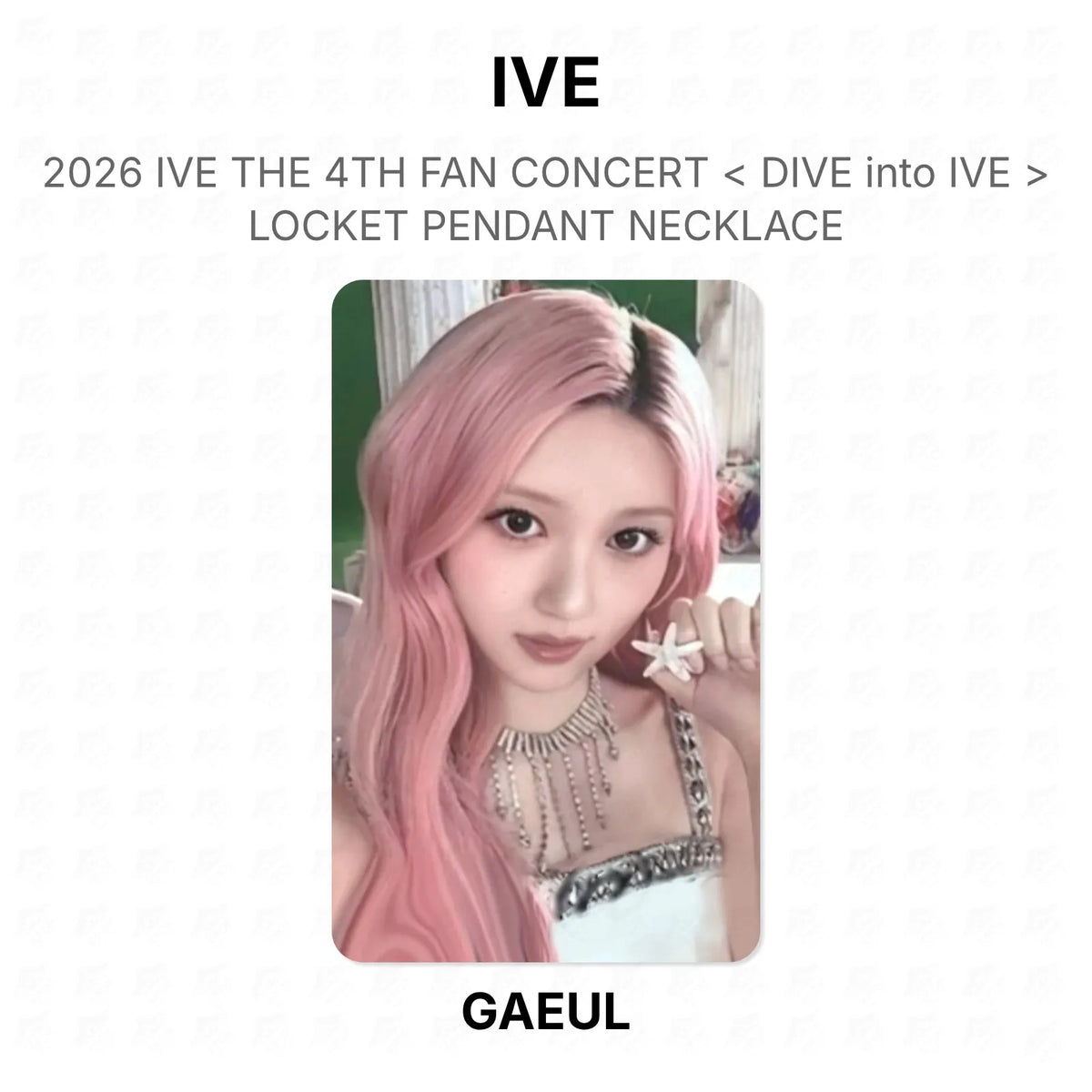 IVE 2026 IVE THE 4TH FAN CONCERT < DIVE into IVE > LOCKET PENDANT NECKLACE Official Photocard