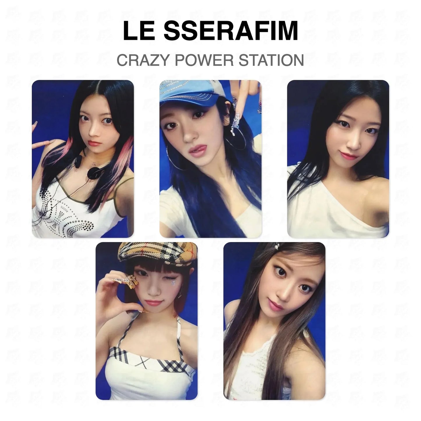 LE SSERAFIM CRAZY POWER STATION Official Photocard