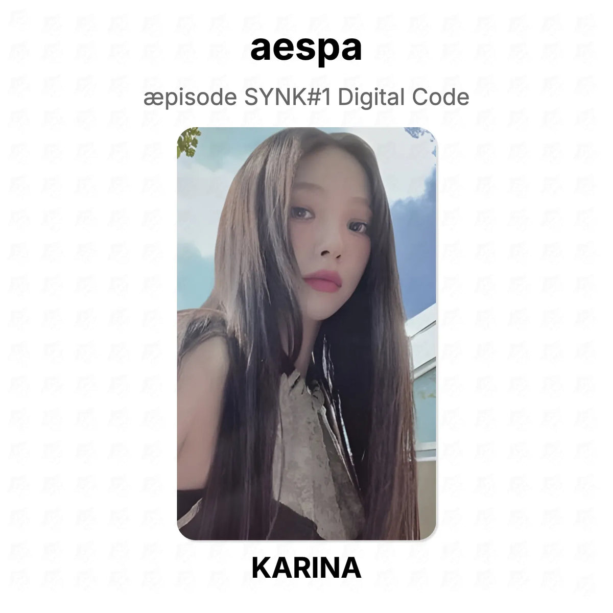 aespa æpisode SYNK#1 Digital Code Official Photocard