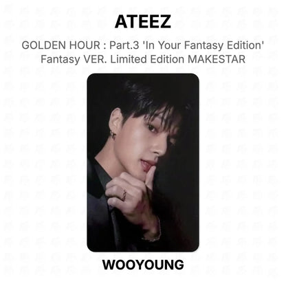 ATEEZ GOLDEN HOUR : Part.3 'In Your Fantasy Edition' Fantasy VER. Limited Edition MAKESTAR Official Photocard