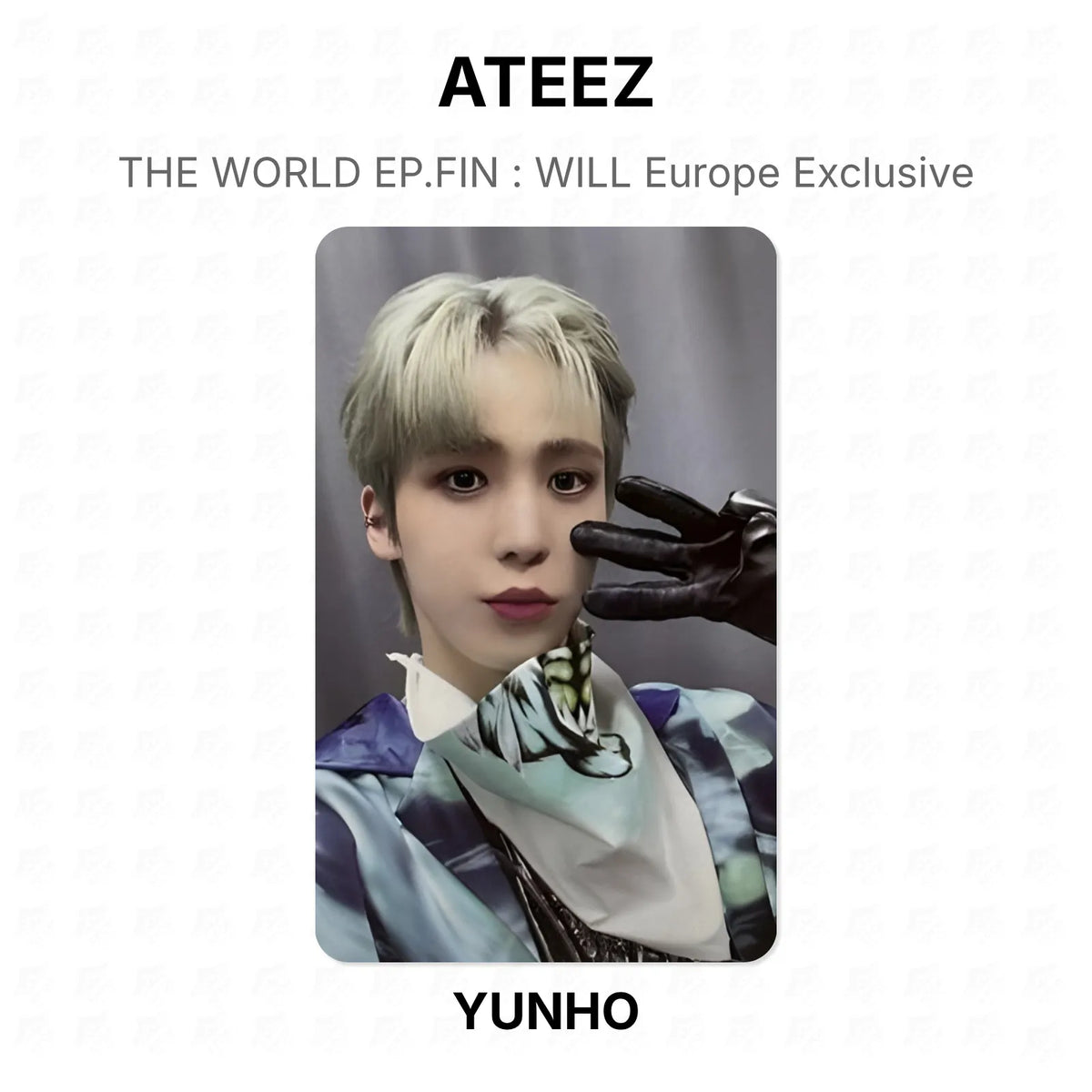 ATEEZ THE WORLD EP.FIN : WILL Europe Exclusive Official Photocard