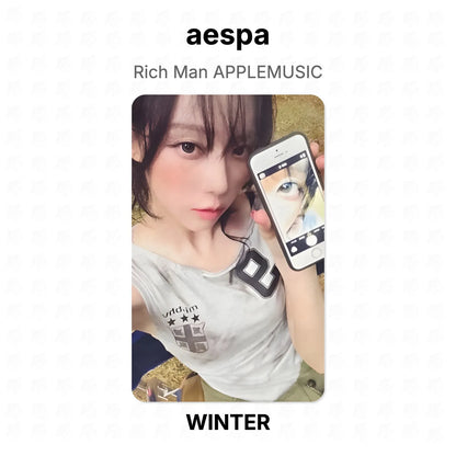 aespa Rich Man APPLEMUSIC Official Photocard