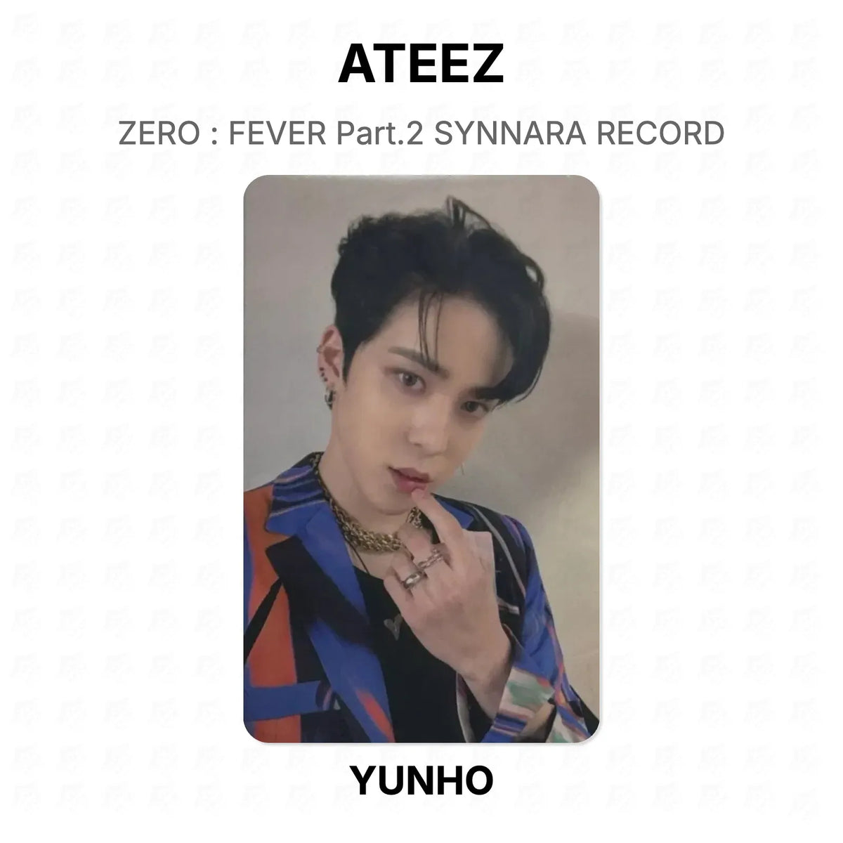 ATEEZ ZERO : FEVER Part.2 SYNNARA RECORD Official Photocard