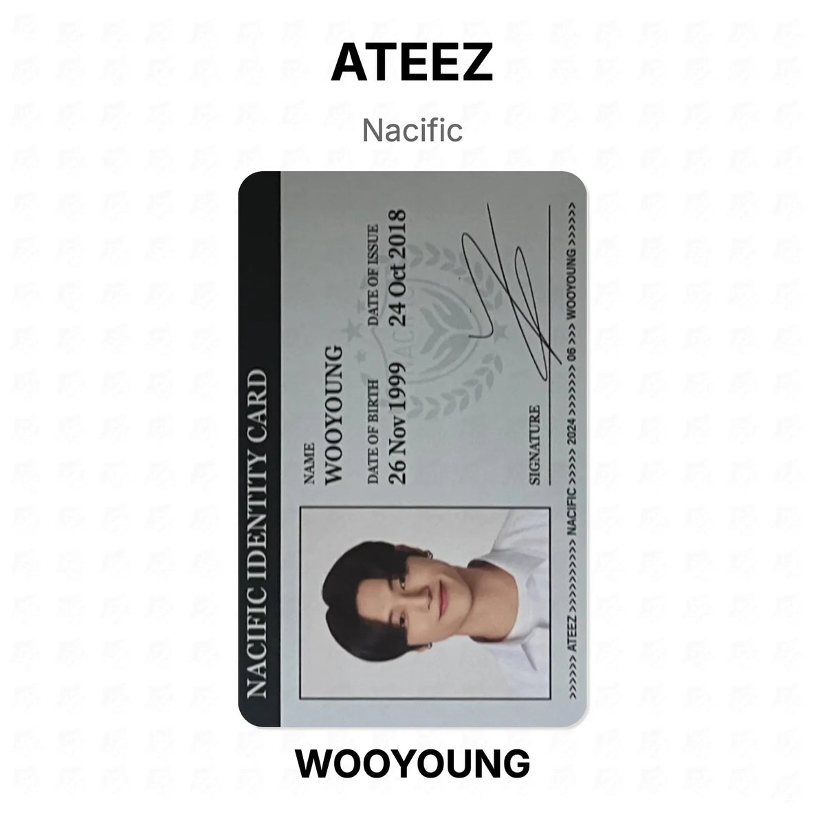 ATEEZ Nacific Official Photocard