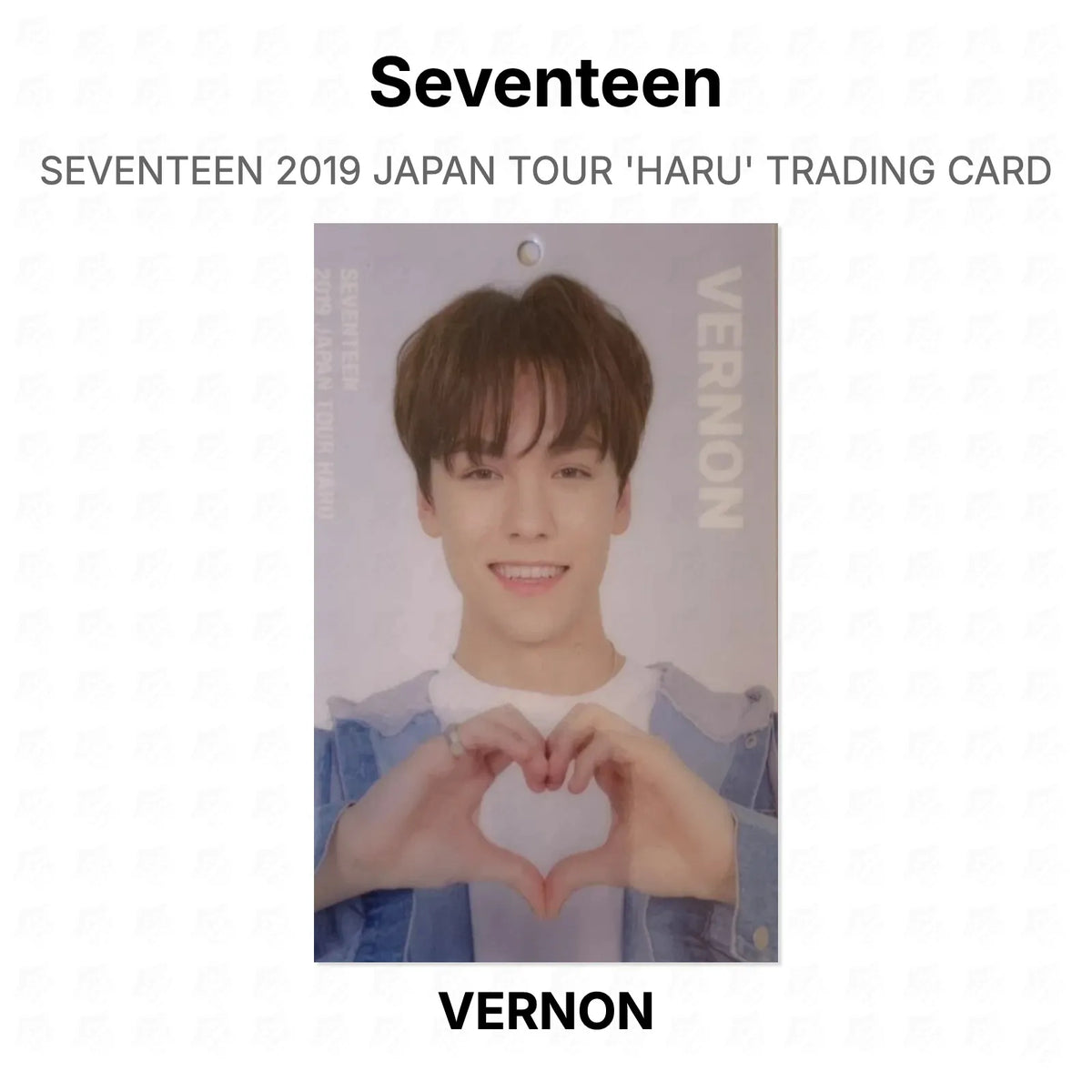 Seventeen 2019 JAPAN TOUR 'HARU' TRADING CARD Official Photocard