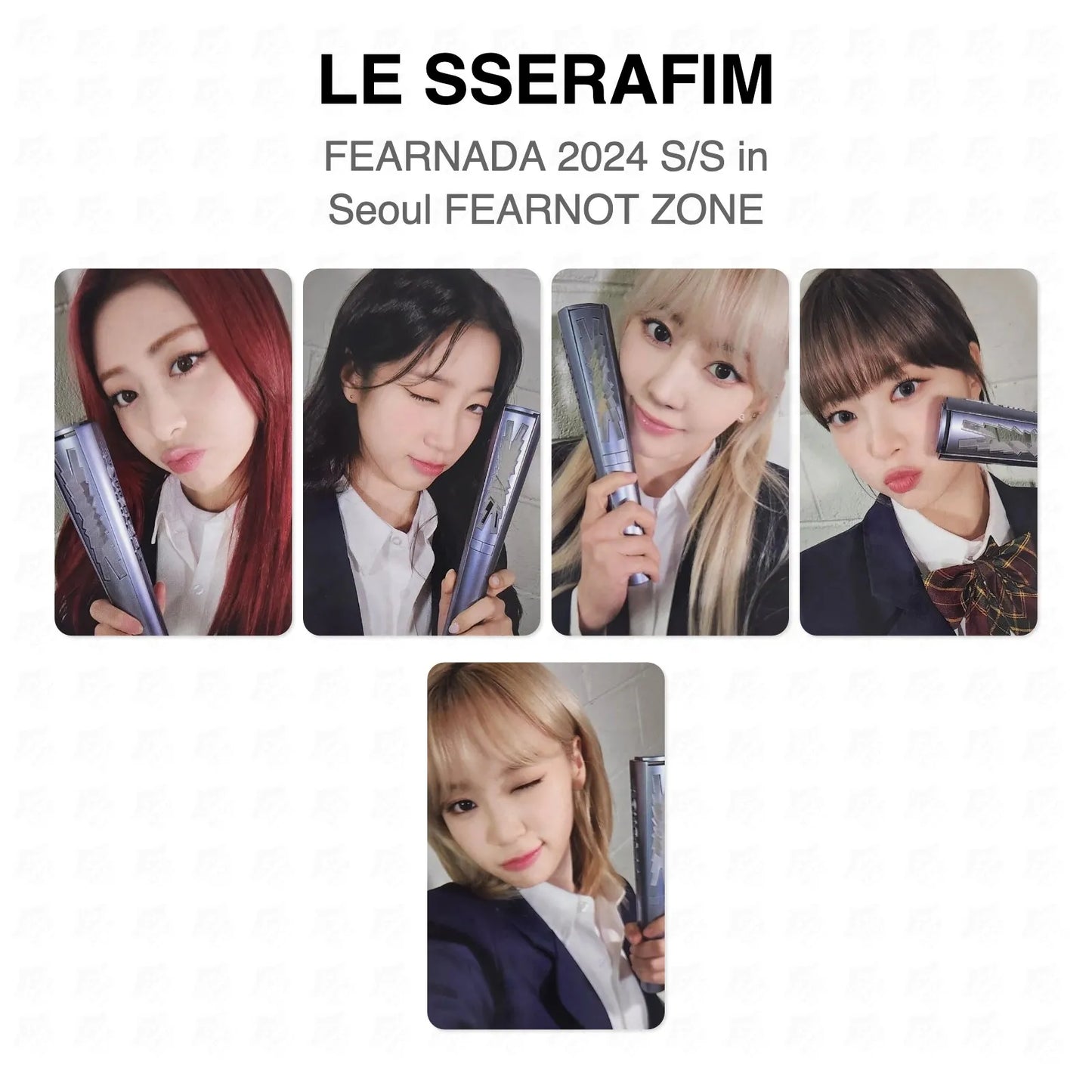 LE SSERAFIM FEARNADA 2024 S/S in Seoul FEARNOT ZONE Official Photocard