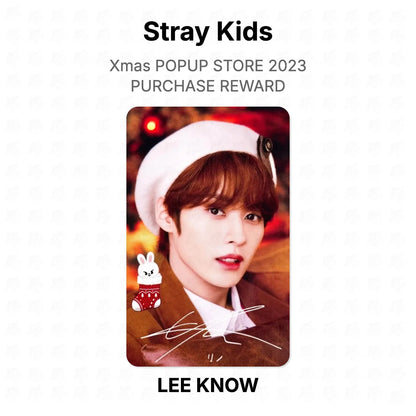 Stray Kids Xmas POPUP STORE 2023 PURCHASE REWARD Official Photocard