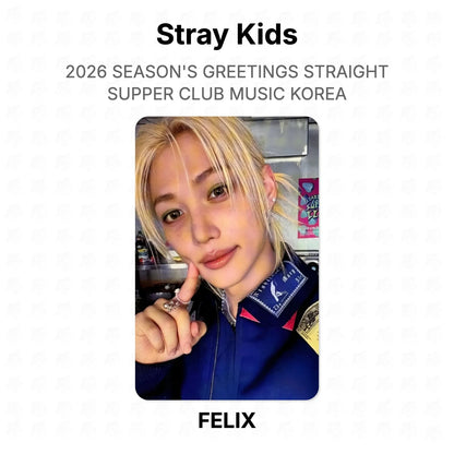 Stray Kids 2026 SEASON'S GREETINGS STRAIGHT SUPPER CLUB MUSIC KOREA Official Photocard