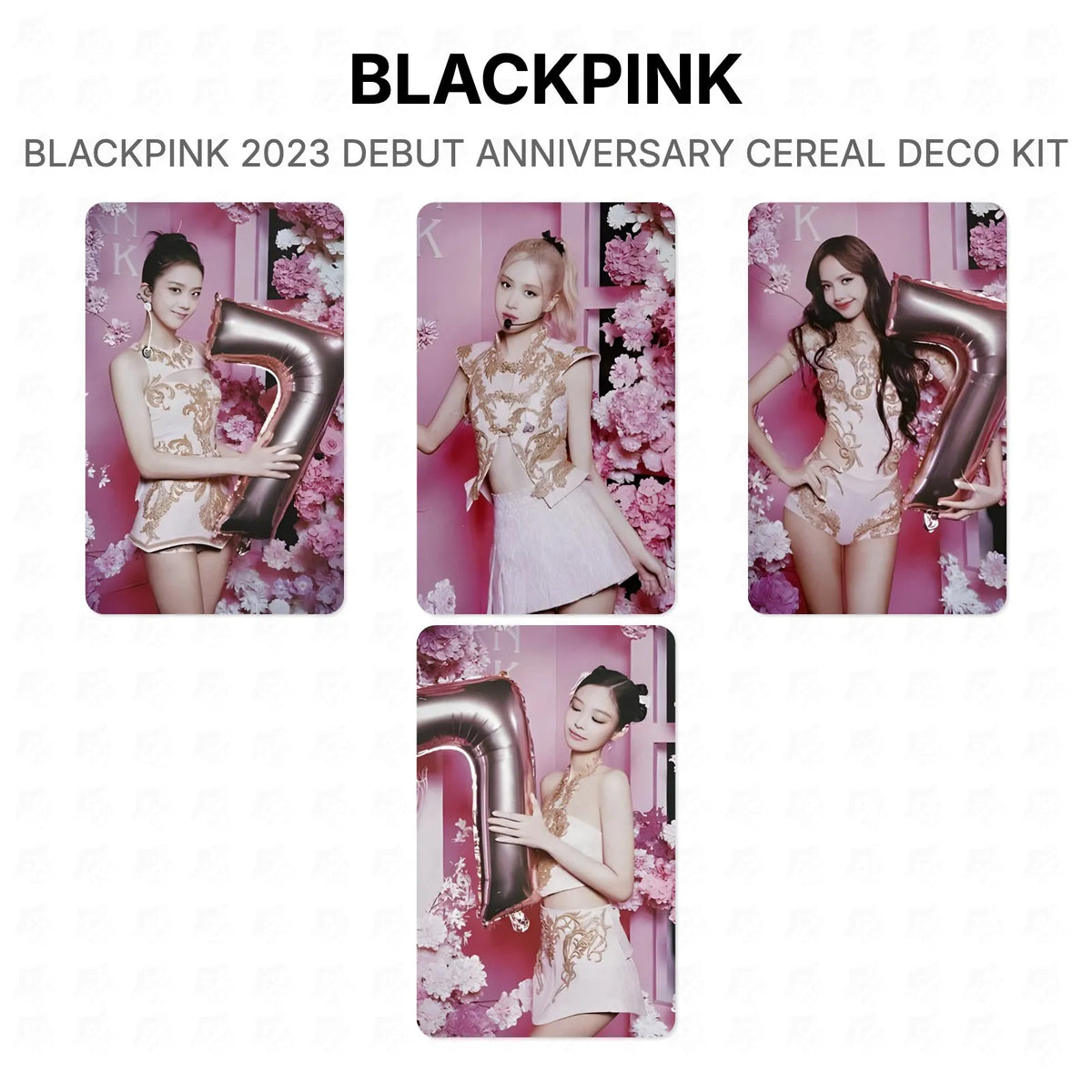 BLACKPINK 2023 DEBUT ANNIVERSARY CEREAL DECO KIT Official Photocard