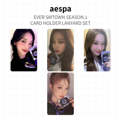 aespa EVER SMTOWN SEASON.1 CARD HOLDER LANYARD SET Official Photocard