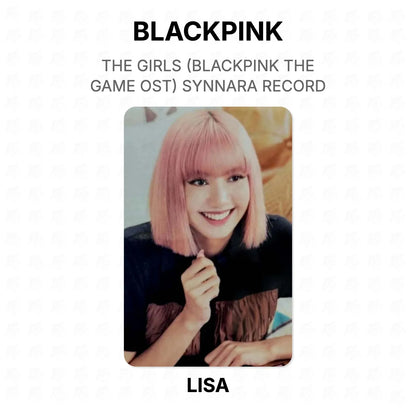BLACKPINK THE GIRLS (BLACKPINK THE GAME OST) SYNNARA RECORD Official Photocard