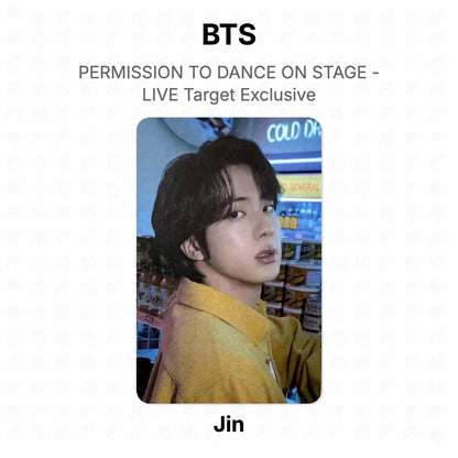 BTS PERMISSION TO DANCE ON STAGE - LIVE Target Exclusive Official Photocard