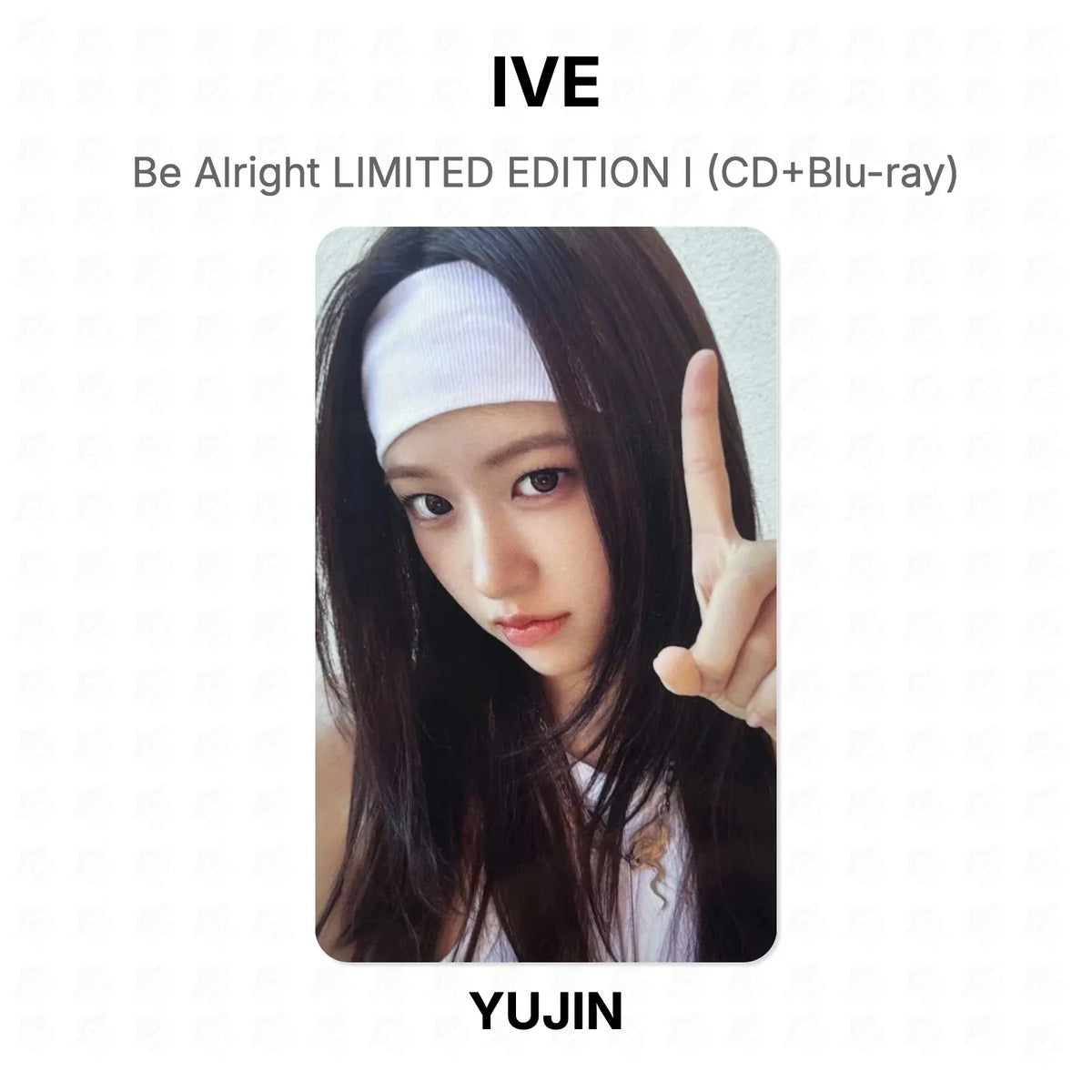 IVE Be Alright LIMITED EDITION I (CD+Blu-ray) Official Photocard