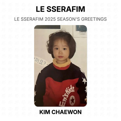 LE SSERAFIM 2025 SEASON'S GREETINGS Official Photocard